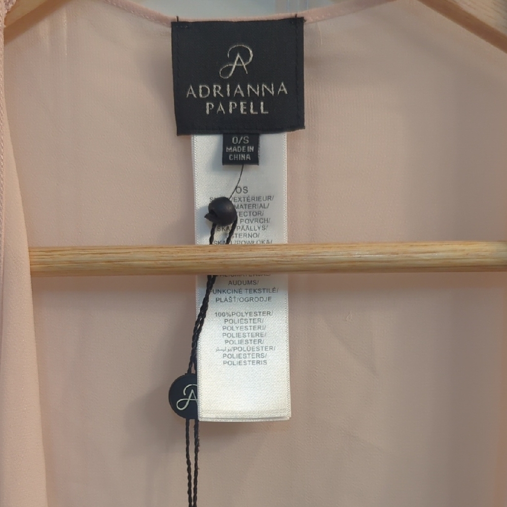Adrianna Papell Light Pink Sheer Wrap NWT - Picture 2 of 4